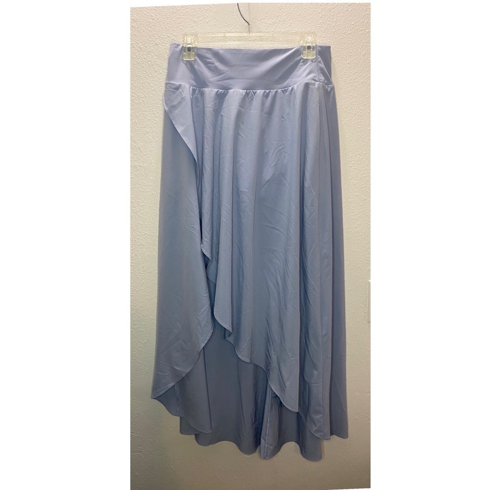 Halara High Low Tulip Maxi Skort Women's Large Periwinkle Blue Excellent Flowy